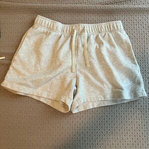 Cream Nike Sweat Shorts